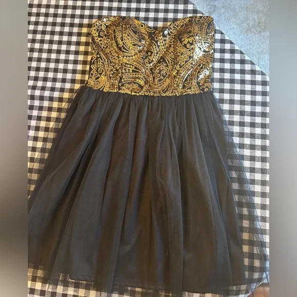 slim fit dress slacks ASHLEYlauren Strapless Sequin Homecoming Dress 4500